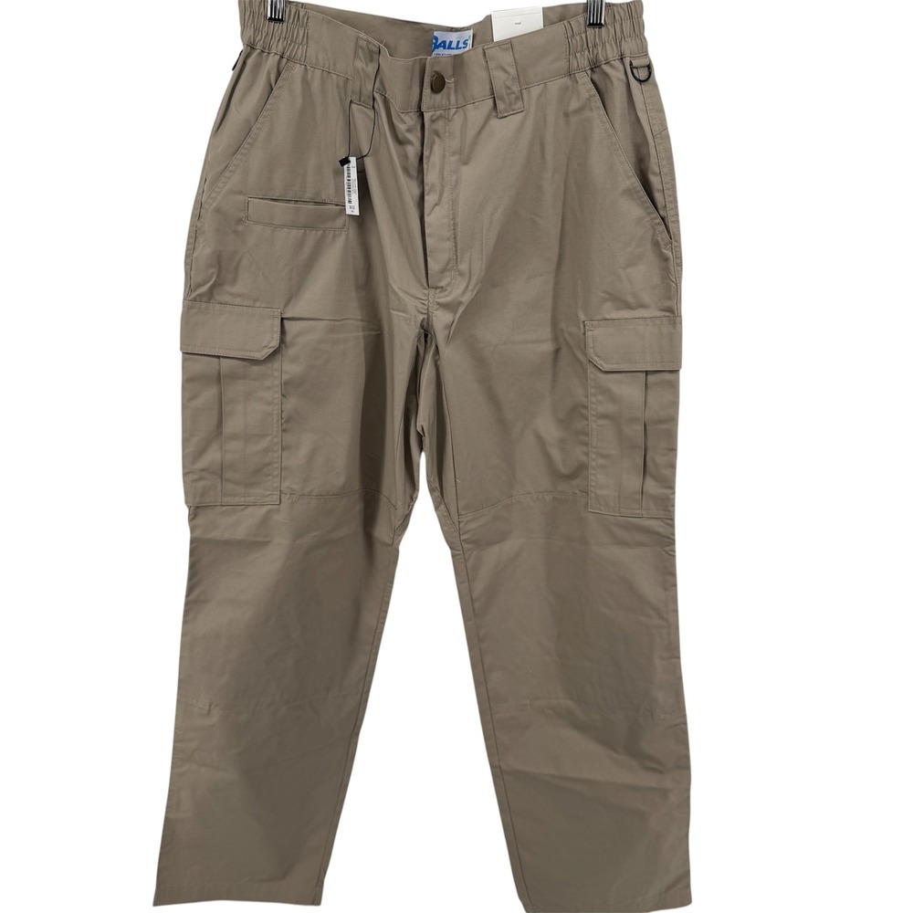 Galls Tac Force Tactical Pants Mens 36x32 Khaki Ripstop Cargo‎ TT784 NWT